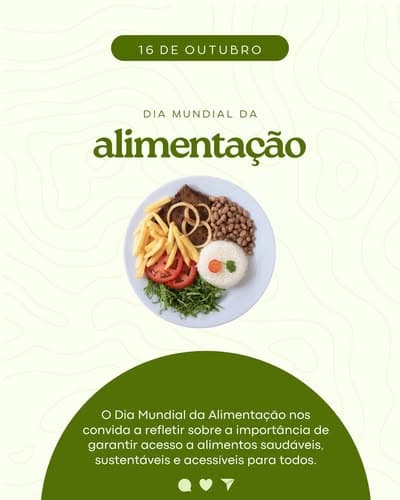 Post do Instagram: Dia Mundial da Alimentação